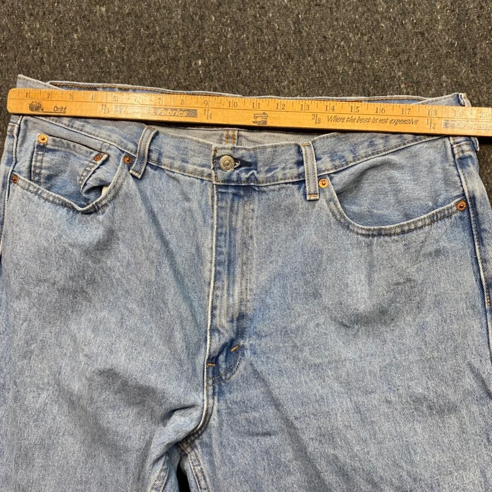 Levi 550 Relaxed Fit Jeans Sz‎ 40 Mens Blue Skater Streetwear Light Wash Denim